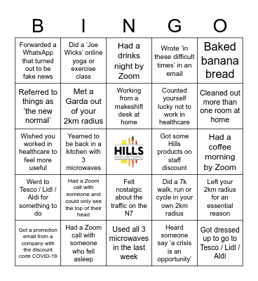 TGIF Bingo! Bingo Card