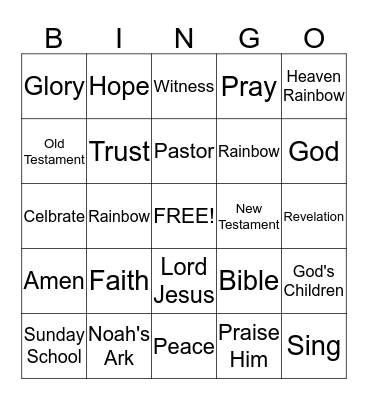 Discovery Point: We hope because Jesus is coming back. Bingo Card
