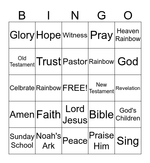 Discovery Point: We hope because Jesus is coming back. Bingo Card
