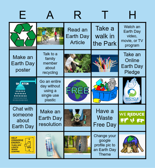 Earth Day Bingo 2020 Bingo Card