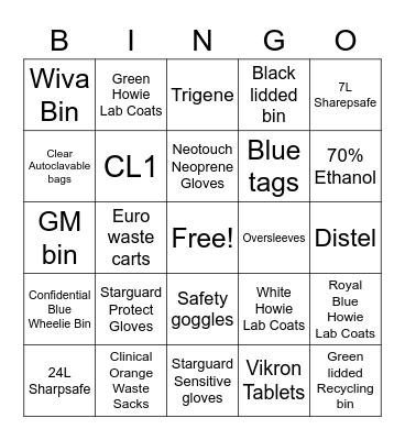 Lab Support Social Teams Time Bingo Card
