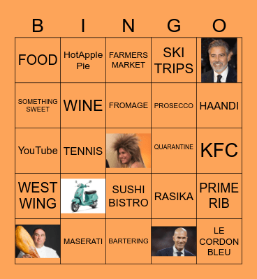 PEGGY PARTY Bingo Card