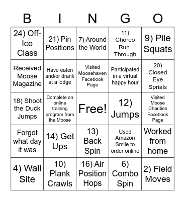 COVID-19 BINGO Card