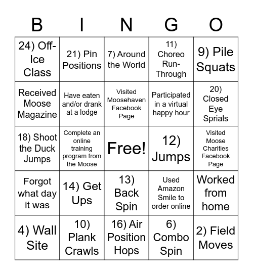 COVID-19 BINGO Card