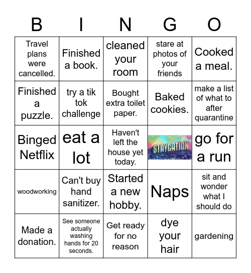 COVID-19 BINGO! Bingo Card