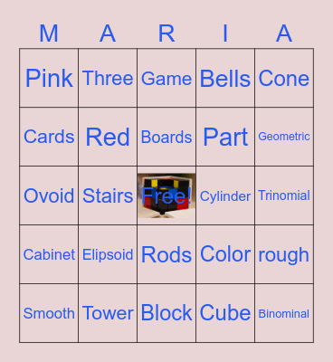Montessori Bingo Card
