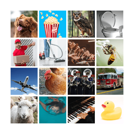 Listening Bingo Card