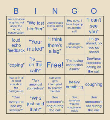 Janky - Friday Happy Hour Bingo Card