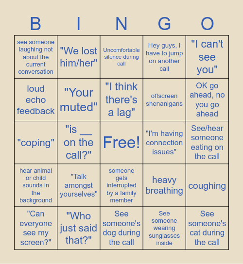 Janky - Friday Happy Hour Bingo Card