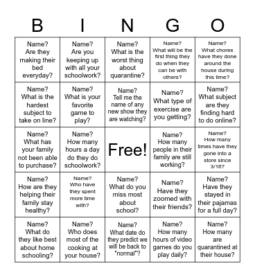 LEADERSHIP  DURING THE PANDEMIC Bingo Card