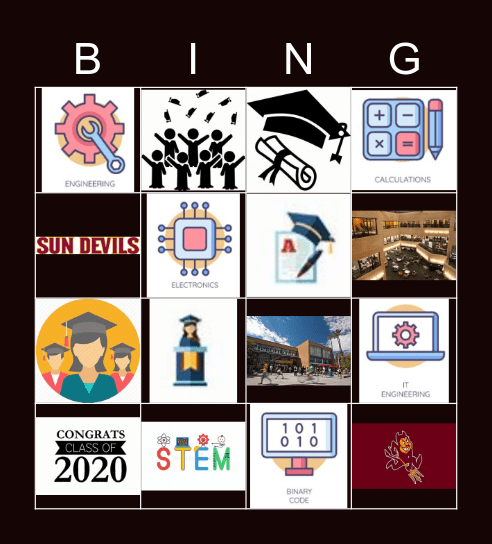 GRADUATION BINGO Card