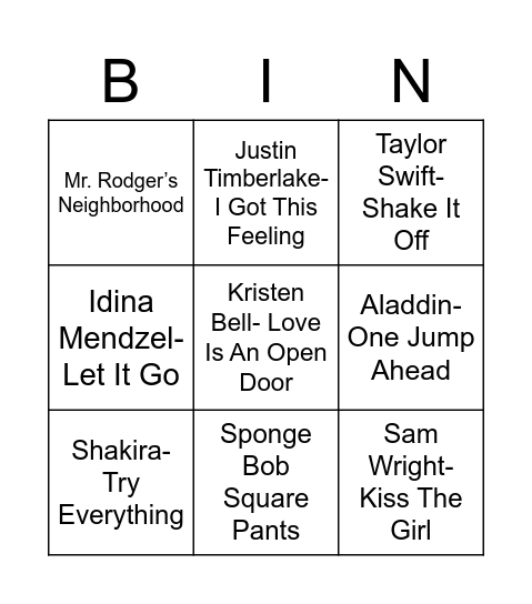 Total-Quiz.com Presents Radio Bingo: Kid's Koverall Bingo Card