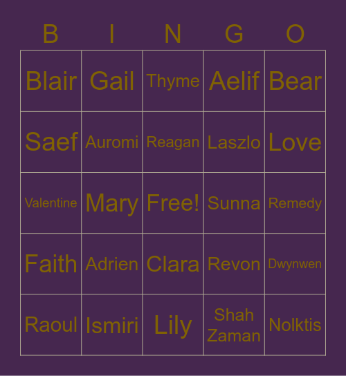 Untitled Bikingo Bingo Card