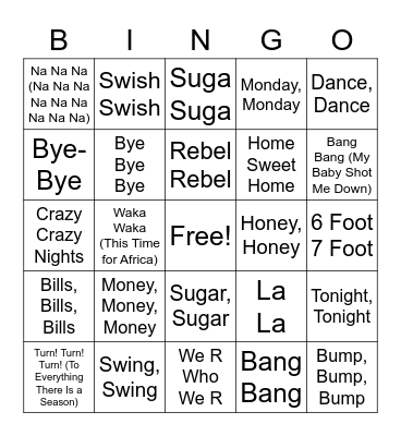 REPEATED WORDS Bingo Card