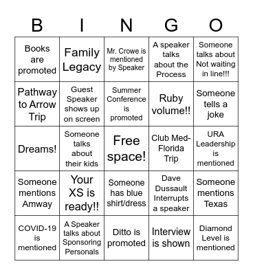 Team UNITY! Bingo Card