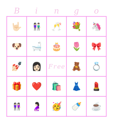 Mother’s Day Bingo Card