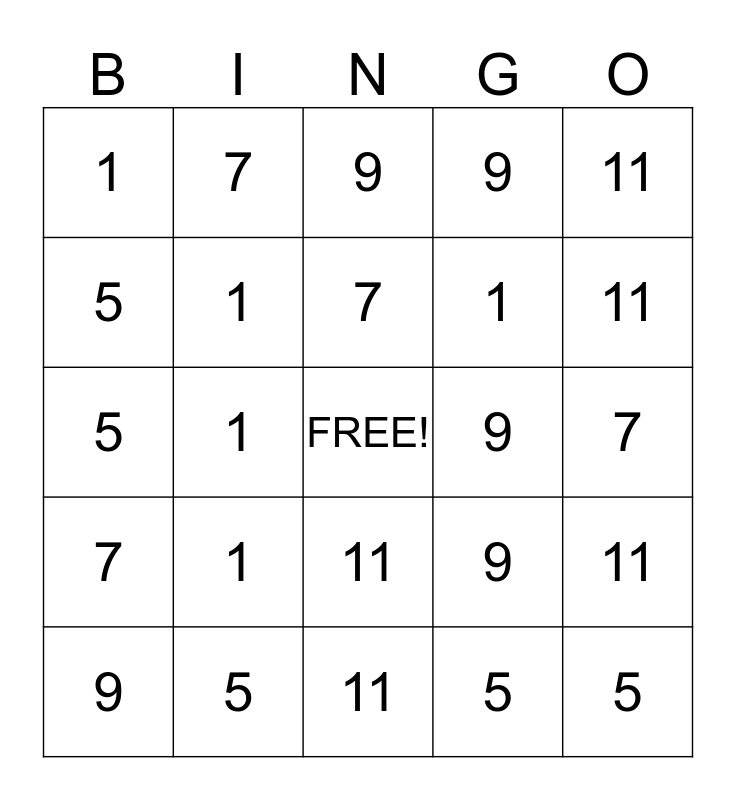 doubles-plus-one-bingo-card