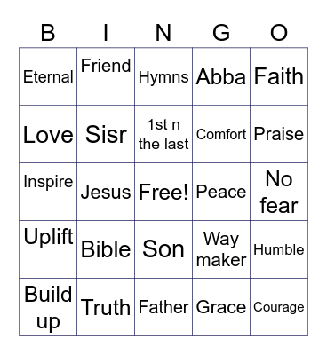 PCC BINGO Card