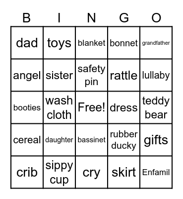 Carlie Bingo Card