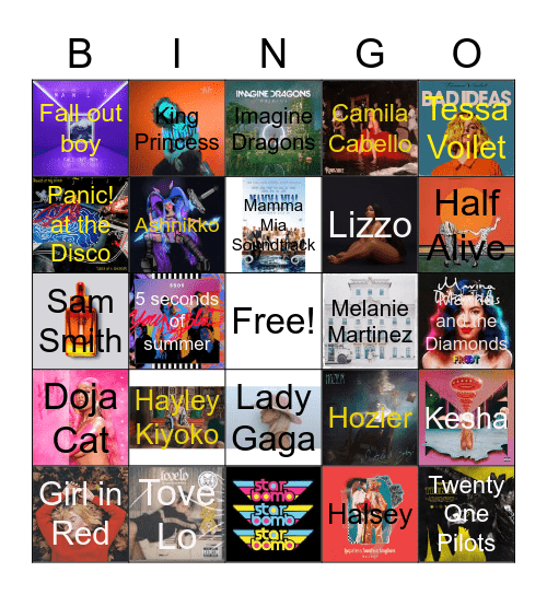 Music in Anna's Spotify Bingo Card