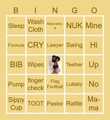 Baby Bingo! Bingo Card
