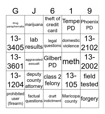 EWO Bingo Card