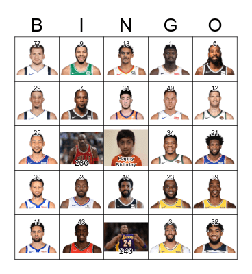Abhinav's 10th Birthday!! Bingo Card