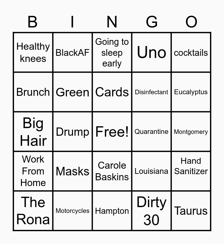 XLNC Bingo!!! Bingo Card