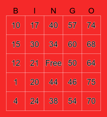 Bingo Card