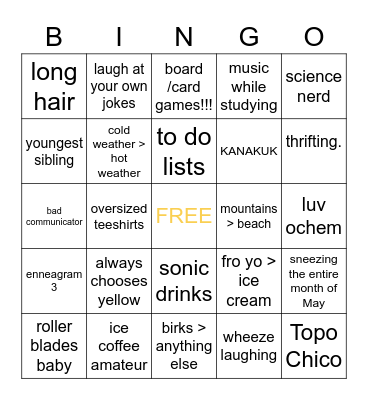 HOW ANNA ARE YOU? Bingo Card