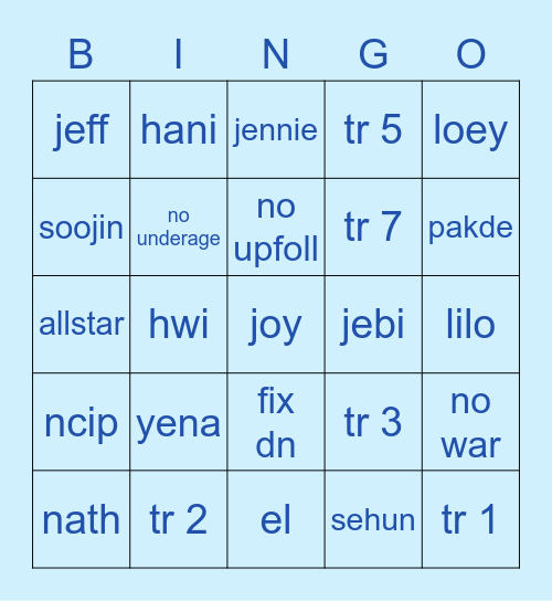 ALANA 👑 Bingo Card