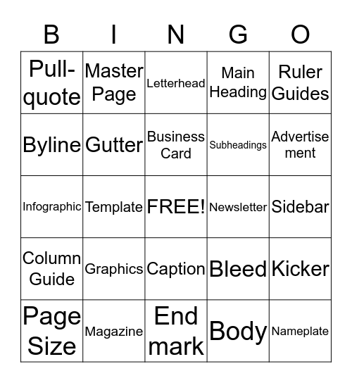 MAWD 1.02 Terms Bingo Card