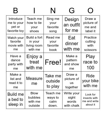 Flat Mrs. Hickman BINGO Card