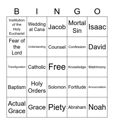 Review 1 Bingo Card