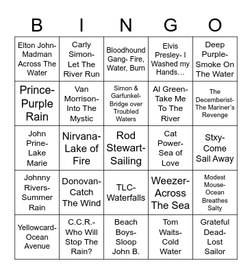 Total-Quiz.com Presents Radio Bingo: Yo Ho Bingo Card