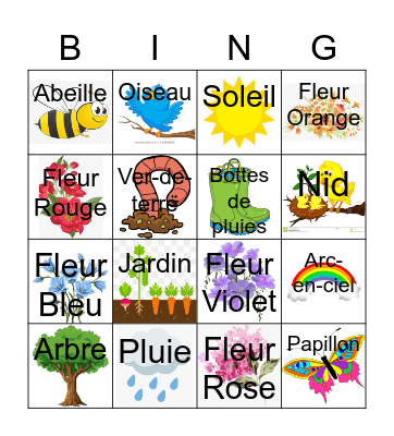 SPRING BINGO Card