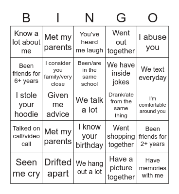 How close are we Bingo Card