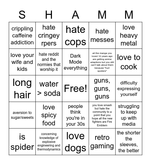 Shamrock BINGO Card