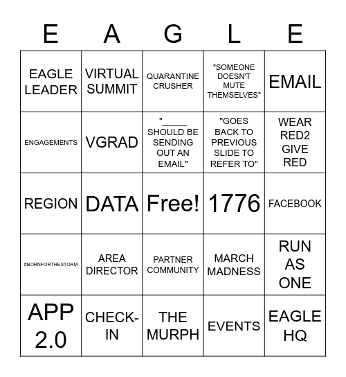 SC TOWNHALL BINGO Card