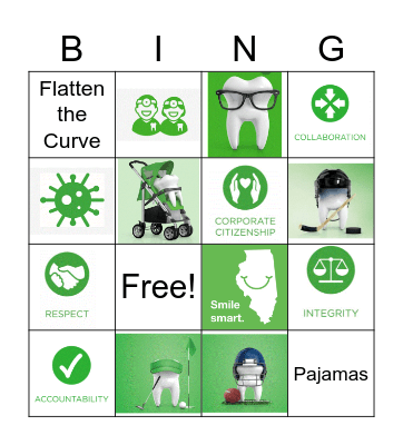 DDIL Values BING we dropped the "O" Bingo Card