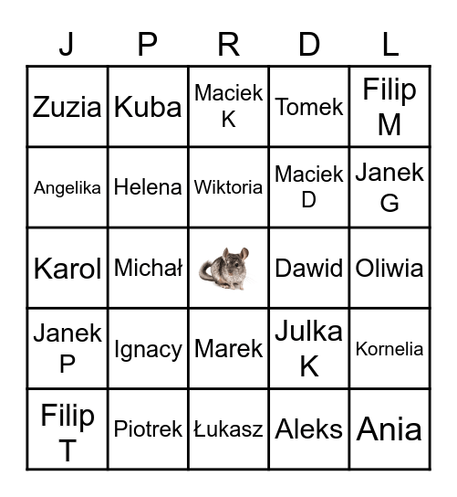 Polski Bingo Card