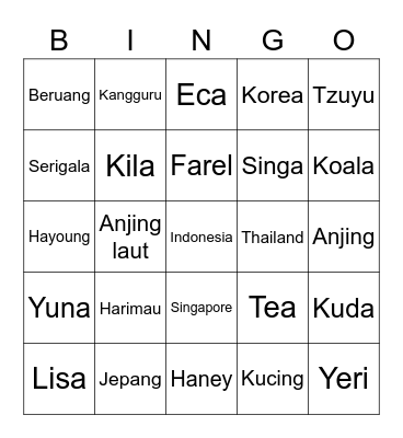 STAN ASH ISLAND Bingo Card