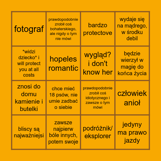 Szalek Bingo Card