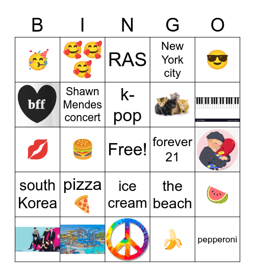our bingo Card