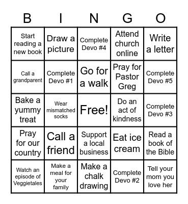 Bingo Card