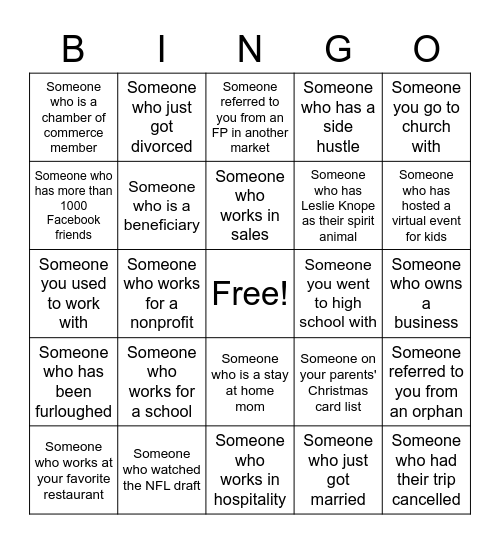 Are You That Someone? Bingo Card