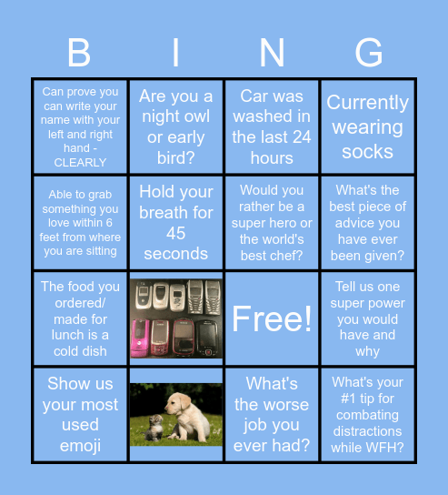 Home Bing - invisible 0! Bingo Card