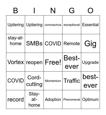 Q1 call Bingo Card