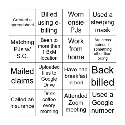Behavior Matters BINGO Card
