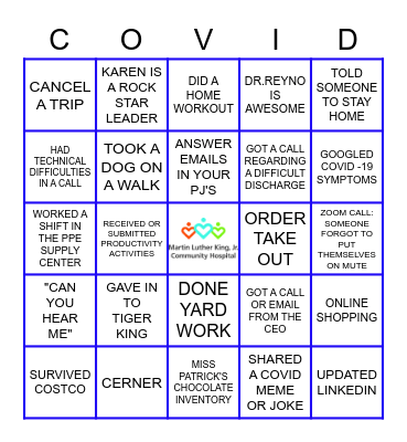 I GOT COVID! Bingo Card